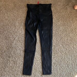 SPANX Shiny Black Leggings